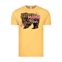 Vintage Mustard Mama bear mother's day Vintage Tee - HowdyJamesFarm