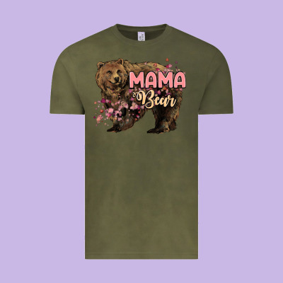 Mama Bear Mother's Day Vintage Tee Designed By Howdyjamesfarm