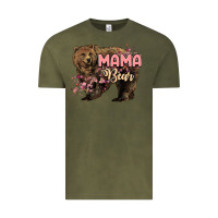 Vintage Olive Mama bear mother's day Vintage Tee - HowdyJamesFarm