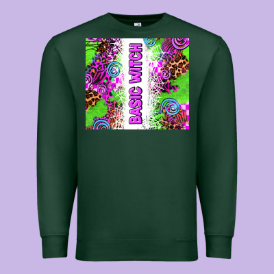 Basic Witch Premium Sweatshirt Designed By Adodesignshop