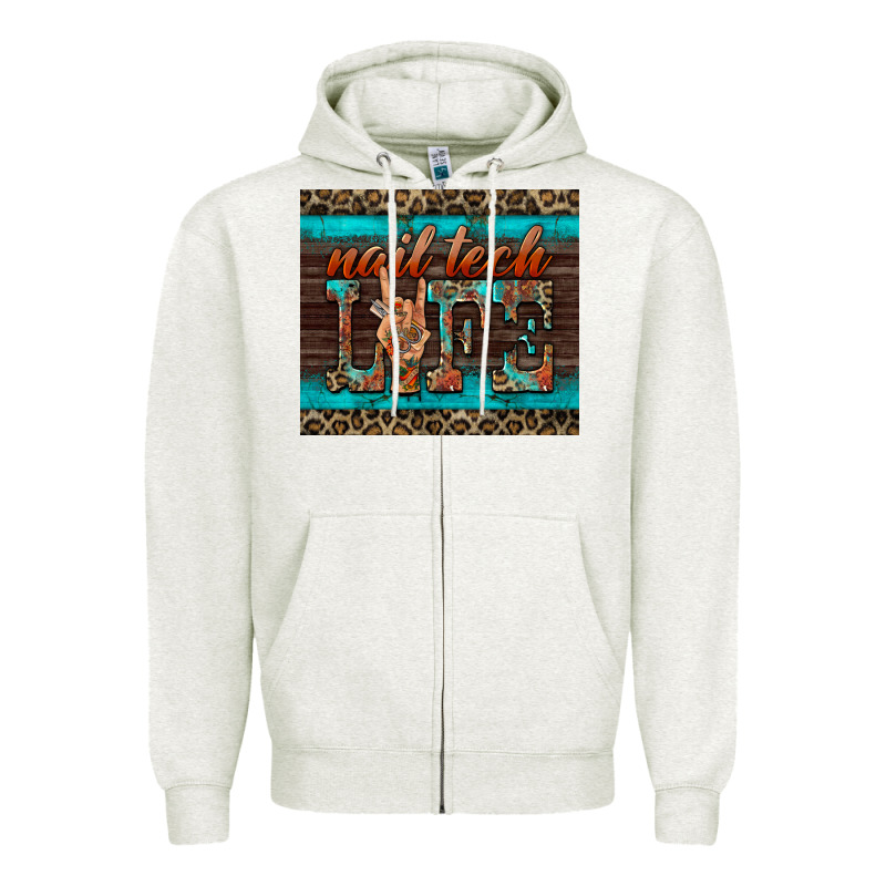 Nail Tech Life Zipper Hoodie by BarkalooDesign | Teevron