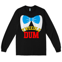 Black tweedle dee dum funny matching halloween costume for couples premium t Long Sleeve Tee - maiPhamDesign