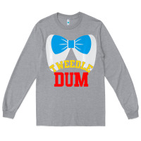Heather Grey tweedle dee dum funny matching halloween costume for couples premium t Long Sleeve Tee - maiPhamDesign