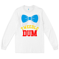 White tweedle dee dum funny matching halloween costume for couples premium t Long Sleeve Tee - maiPhamDesign