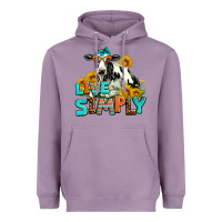 Lavender live simply Heavyweight Hoodie - AdoDesignShop