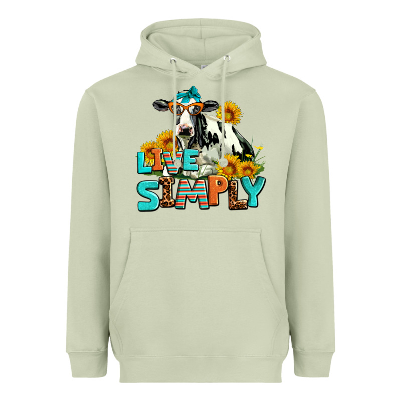 Live Simply Heavyweight Hoodie by AdoDesignShop | Teevron