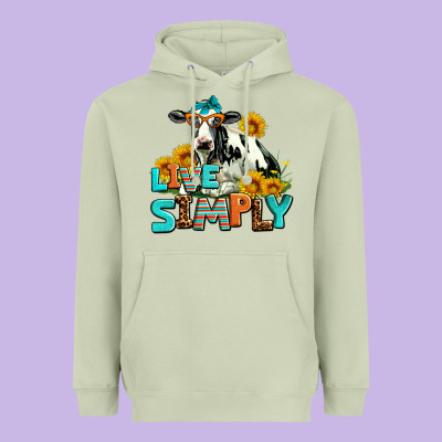 Live Simply Heavyweight Hoodie Designed By Adodesignshop