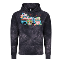 Cloud Black Easter gnomes truck Vintage Hoodie - OliviaCreatesArt