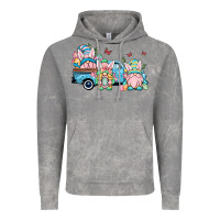 Cloud Rock Easter gnomes truck Vintage Hoodie - OliviaCreatesArt