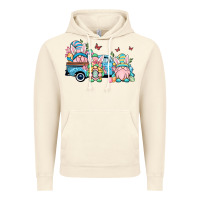 Vintage Artic Easter gnomes truck Vintage Hoodie - OliviaCreatesArt