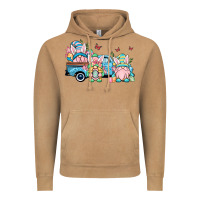 Vintage Camel Easter gnomes truck Vintage Hoodie - OliviaCreatesArt