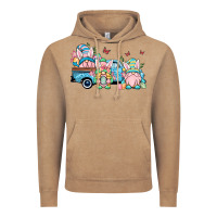 Vintage Coffee Easter gnomes truck Vintage Hoodie - OliviaCreatesArt