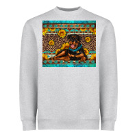 Rottweiler With Western Background Heavyweight Sweatshirt | Teevron