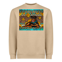 Mushroom Rottweiler with western background Heavyweight Sweatshirt - Artiststas