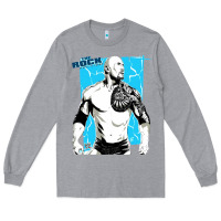 Heather Grey the rock power Long Sleeve Tee - maiPhamDesign