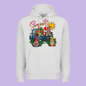 Summer Gnomes  Truck Premium Hoodie Designed By Cowhidedigitalart