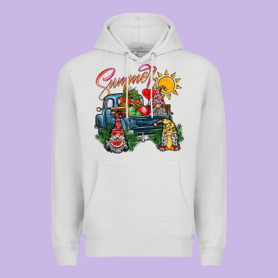Summer Gnomes  Truck Premium Hoodie Designed By Cowhidedigitalart