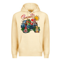 Pina Colada summer gnomes  truck Premium Hoodie - CowhideDigitalArt