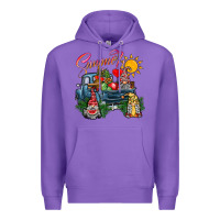Purple summer gnomes  truck Premium Hoodie - CowhideDigitalArt