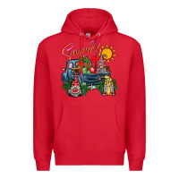 Red summer gnomes  truck Premium Hoodie - CowhideDigitalArt