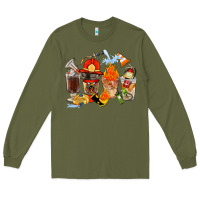Army Green Firefighter Coffee Cups Long Sleeve Tee - FaDigitalArtStudio