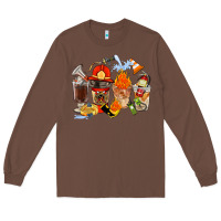 Chestnut Firefighter Coffee Cups Long Sleeve Tee - FaDigitalArtStudio