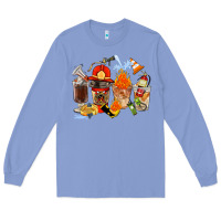 Colony Blue Firefighter Coffee Cups Long Sleeve Tee - FaDigitalArtStudio