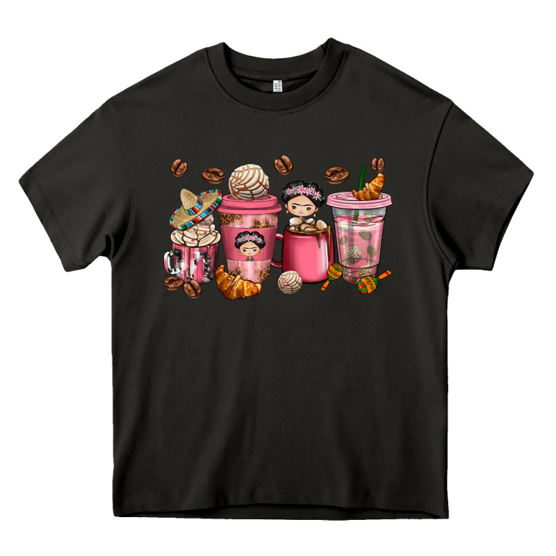 Cafecito Y Chisme Coffee Cups Heavy Core Tee by texasbilliewilder | Teevron