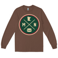 Chestnut Classic Minnesota Hockey MN Outline Pullover Hoodie Long Sleeve Tee - maiPhamDesign