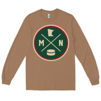 Toasted Coconut Classic Minnesota Hockey MN Outline Pullover Hoodie Long Sleeve Tee - maiPhamDesign