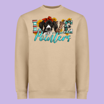 Love German Shorthaired Pointers Heavyweight Sweatshirt Designed By Artiststas