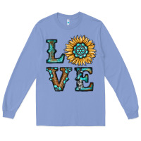 Colony Blue sunflower love Long Sleeve Tee - RanaPortraitStore