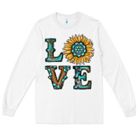 White sunflower love Long Sleeve Tee - RanaPortraitStore