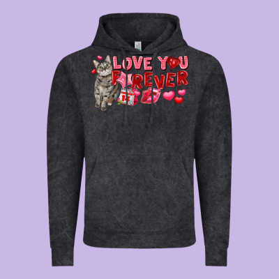Love You Forever Vintage Hoodie Designed By Fadigitalartstudio