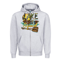 Heather Grey lake squad Zipper Hoodie - BarkalooDesign