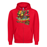 Red lake squad Zipper Hoodie - BarkalooDesign