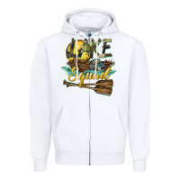 White lake squad Zipper Hoodie - BarkalooDesign