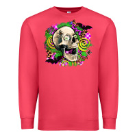 Cardinal halloween skull Premium Sweatshirt - AdoDesignShop