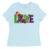Baby Blue Love Louisiana Ladies Tee - HowdyJamesFarm