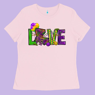 Love Louisiana Ladies Tee Designed By Howdyjamesfarm