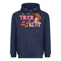 Navy trıck or treat Heavyweight Hoodie - AdoDesignShop