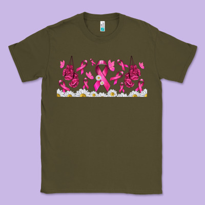 Cancer Ribbon With Daisy Classic Tee Designed By Tumblerdesignbyshophia