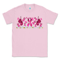 Bubblegum Pink cancer ribbon with daisy Classic Tee - TumblerDesignByShophia