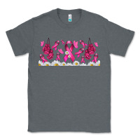 Charcoal Heather cancer ribbon with daisy Classic Tee - TumblerDesignByShophia