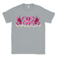 Heather Grey cancer ribbon with daisy Classic Tee - TumblerDesignByShophia