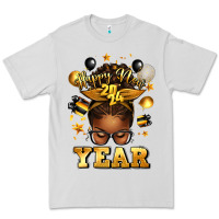 Dove Grey happy new year afro messy bun Premium Tee - texasbilliewilder