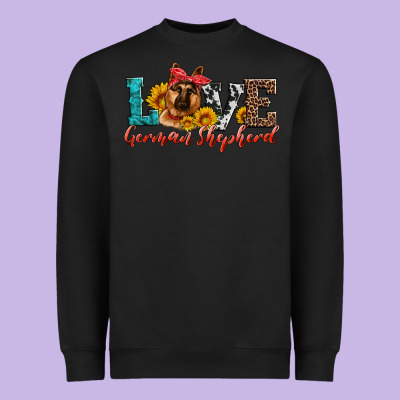 Love German Shepherd Heavyweight Sweatshirt Designed By Artiststas