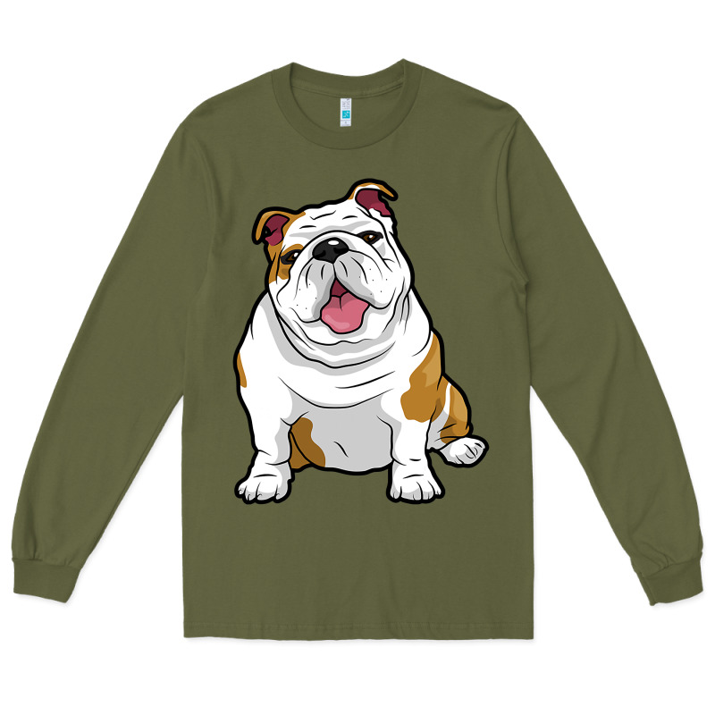 English Bulldogs Awesome Funny Bulldog Pups Dogs Long Sleeve Tee by maiPhamDesign | Teevron