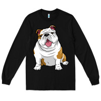 Black ENGLISH BULLDOGS Awesome Funny Bulldog Pups Dogs Long Sleeve Tee - maiPhamDesign
