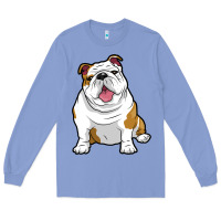 Colony Blue ENGLISH BULLDOGS Awesome Funny Bulldog Pups Dogs Long Sleeve Tee - maiPhamDesign
